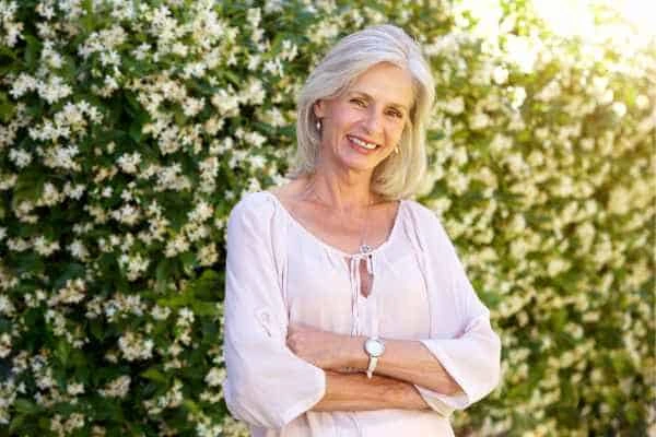 Older woman happy with urinary incontinence treatment Northwood Hills